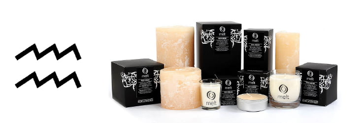 candles for your star sign - aquarius