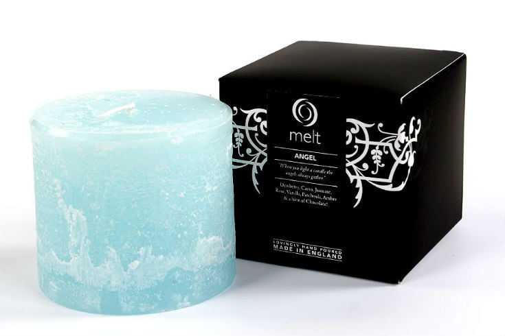 Angel short and fat scented candle