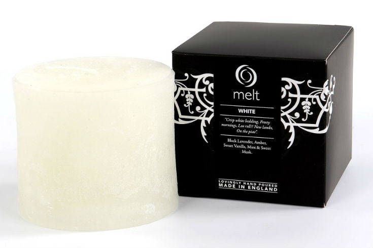 White Scented Candle