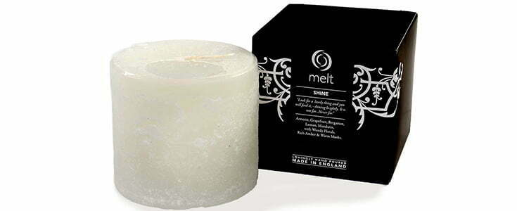 Shine short and fat scented candle