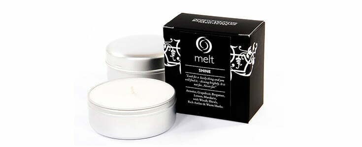 Shine scented travel candle