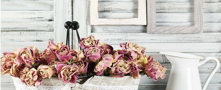 fragrant pink dried flowers