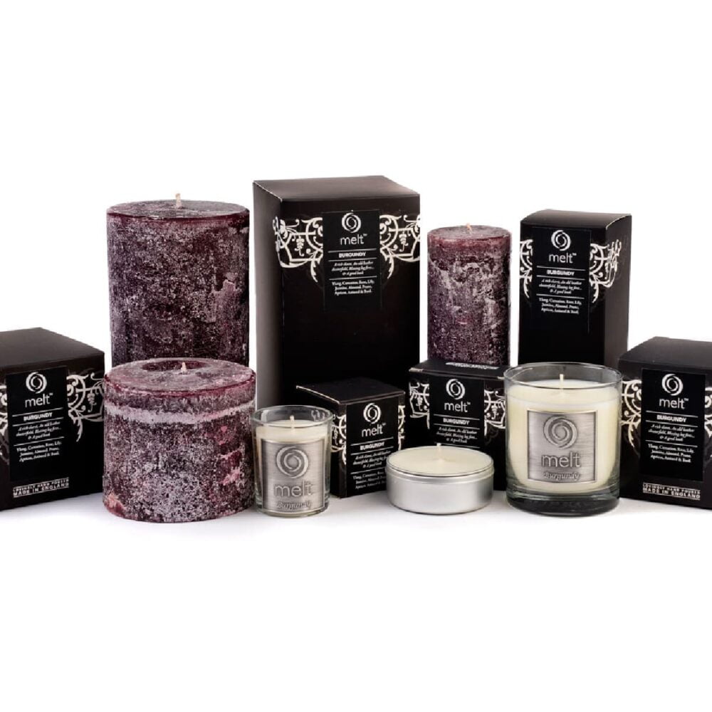 Burgundy Scented Candles