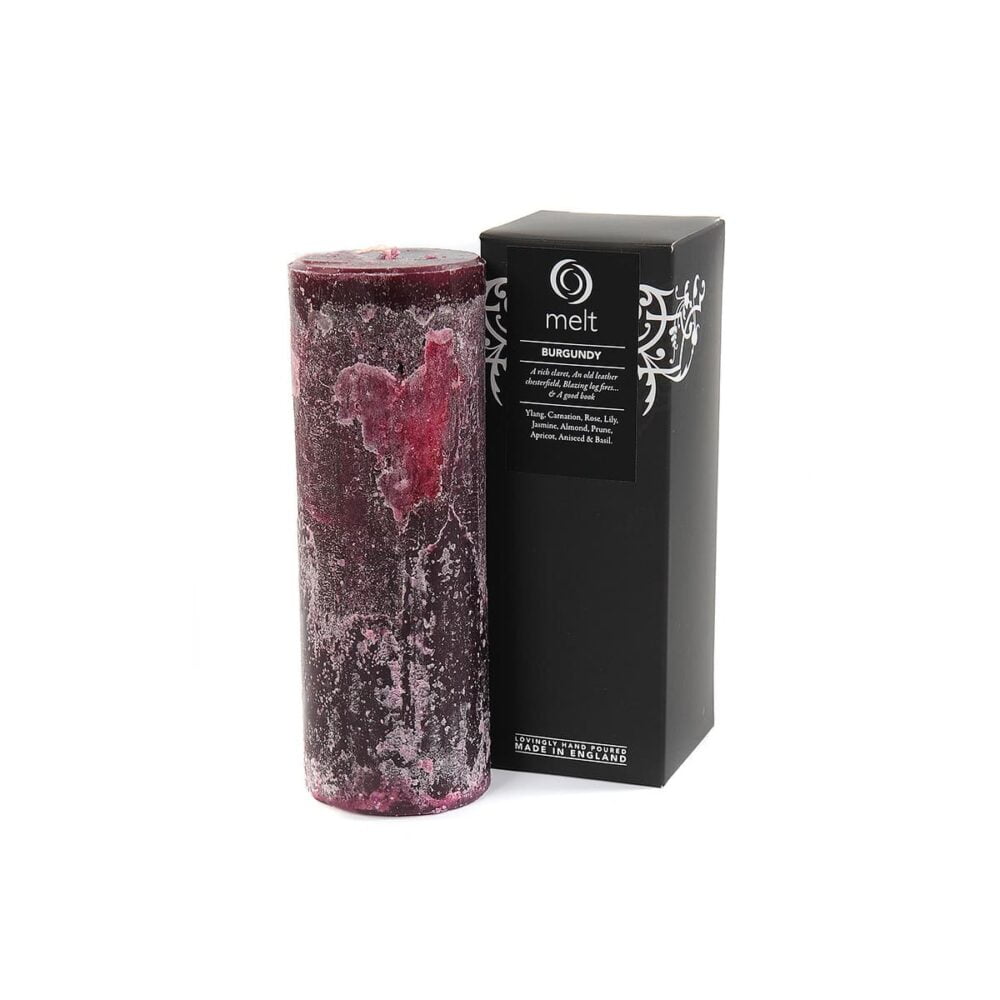 Burgundy Tall & Thin Candle