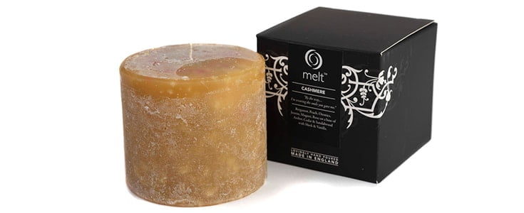 short and fat cashmere candle