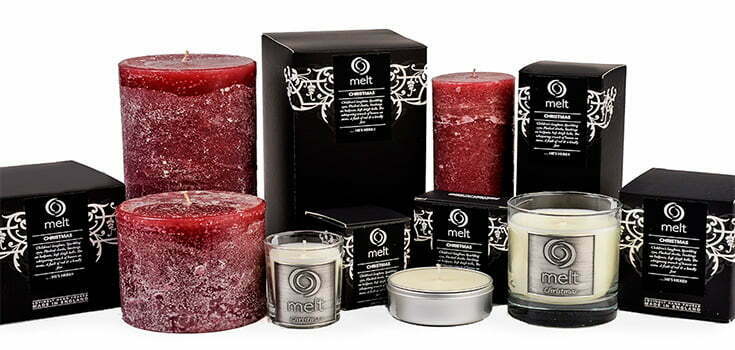 christmas scented candle range
