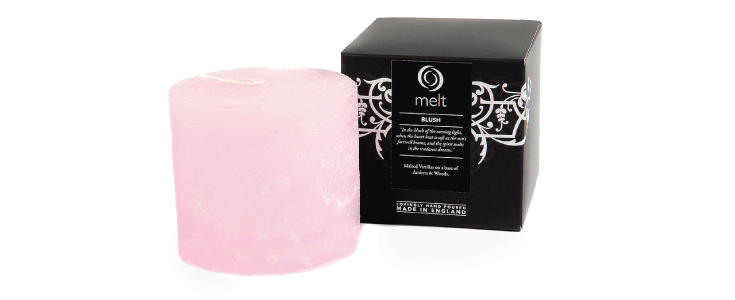 blush luxury scented candle