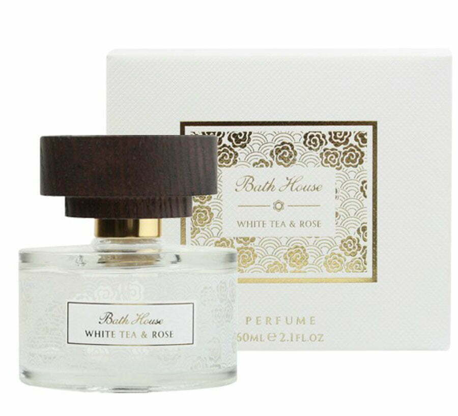 Bath House White Tea & Rose Perfume: 60ml