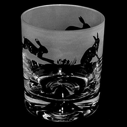 Frosted Glass Tumbler - Hare