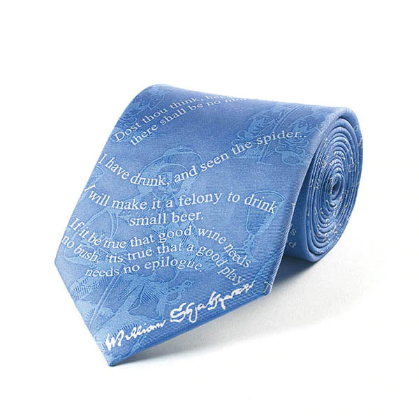 Fox & Chave Silk Tie ... Shakespear Drinking ... Gift Boxed