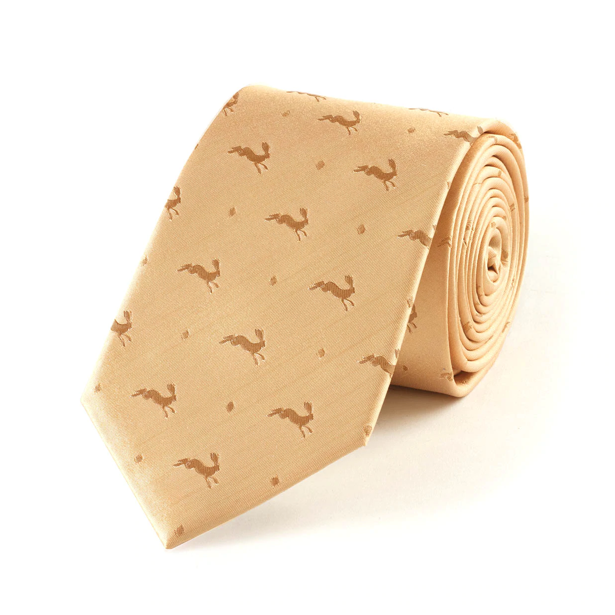 Fox & Chave Silk Tie ... Running Hare ... Gift Boxed