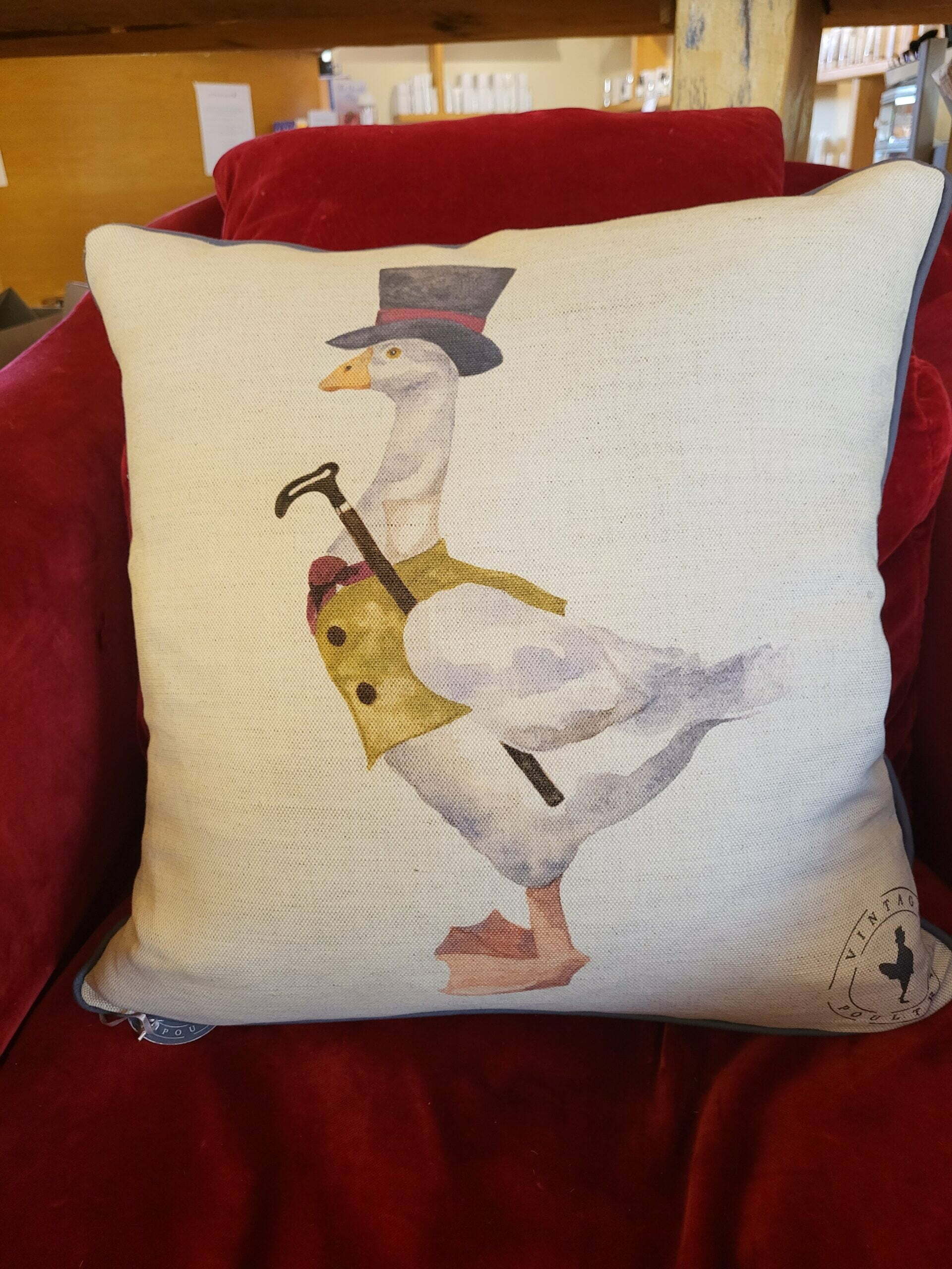 Cushion by Vintage Poultry Duck Feather Filled  - Last One